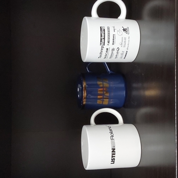 Set of 3 | UMI, Roland and Techrep Marketing Mugs - Picture 1 of 9
